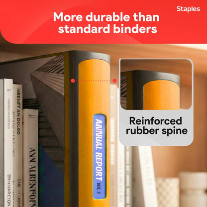 Staples Better Binder 2-Inch D-Ring View Binder, Reinforced Spine, Holds Up to 540 Sheets, Teal, for Office & School
