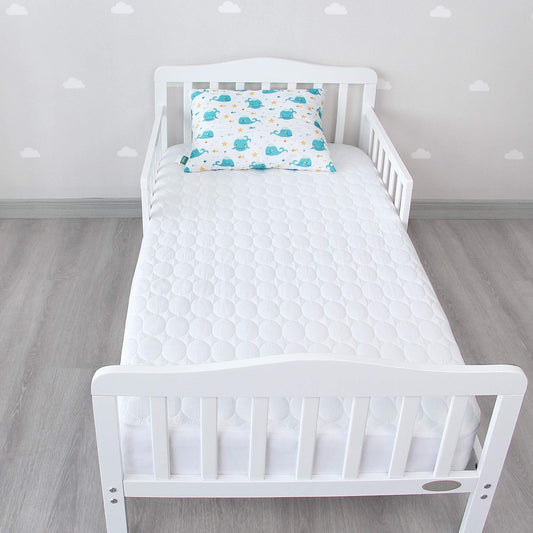 Pack and Play Sheets and Waterproof Pack n Play Mattress Protector Pad Cover 4 Pack Set, Ultra Soft Pack n Play Mattresses Sheets Compatible with Graco Pack n Play, Grey&Navy