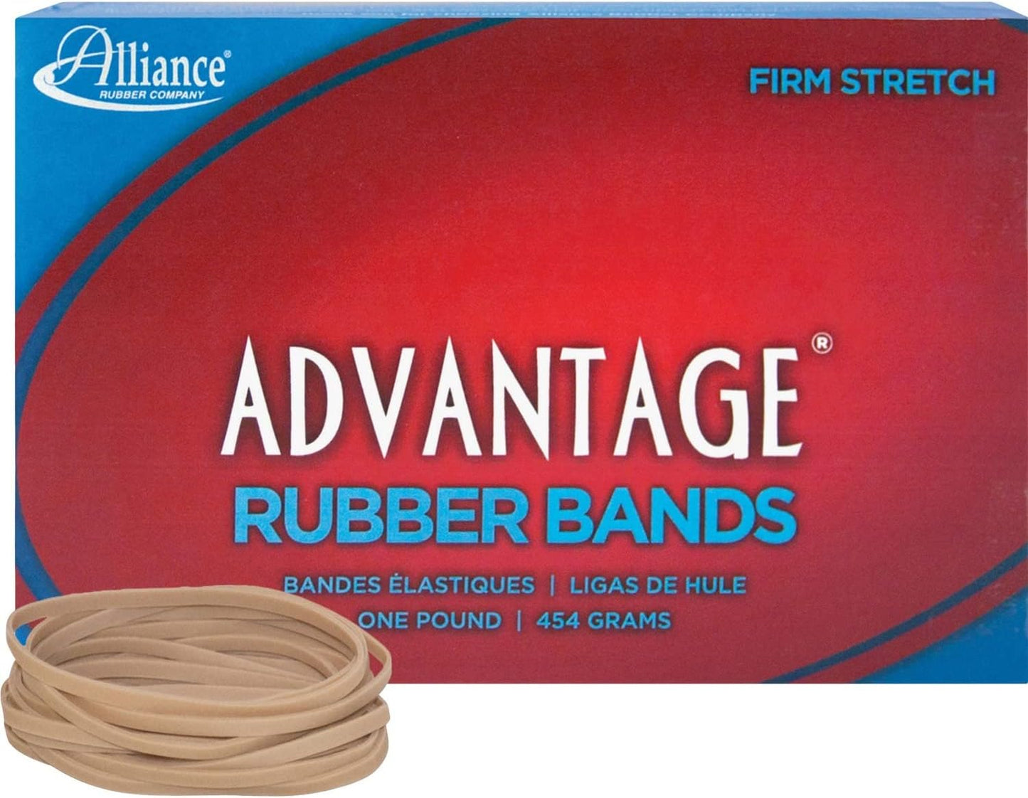ALL26335 - Alliance Rubber 26335 Advantage Rubber Bands - Size #33, Natural, 1 Pound 3 x 1/8 inches