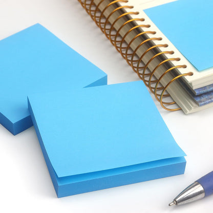 Sticky Notes 3x3 Self-Stick Notes Pads with 6 Bright Colors, Easy to Post for Office, Shool, Home, 6 Pads/Pack, 100 Sheets/Pad (Purple)