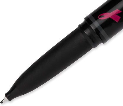 Sharpie Stainless Steel Grip Pen, Fine Point (0.8mm), Black, 1 Count
