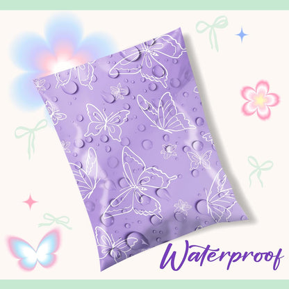 Metronic Cute Poly Mailers 10x13" 50pc Small Shipping Bags, Strong Adhesive Mailers Poly Bags for Business, Waterproof Mailing Envelopes for Packing Shipping Clothes Gifts, Gradient BluePink