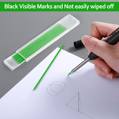 Hiboom 24 Pieces 2.8mm HB Refill for Carpenter Pencil, Study Long Lasting Pencil for Mechanical Pencil Woodworking Construction (Black)