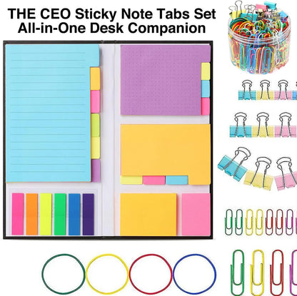 Sticky Notes Set, Tabs, 410 Pack, Divider, School Supplies, Office Supplies, Planner CEO, Sticky Note Dividers Tabs, Book Notes, Bible Sticky Notes