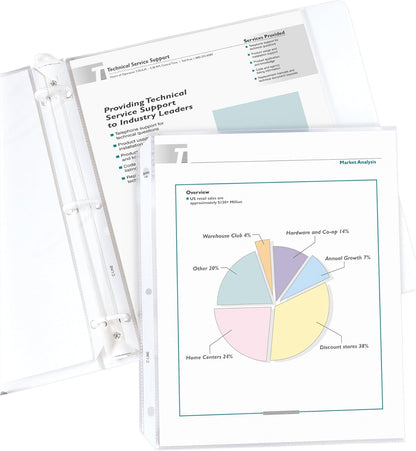 C-Line Top Loading Economy Weight Poly Sheet Protectors, Reduced Glare, 8.5 x 11 Inches, 200 per Box (62067)