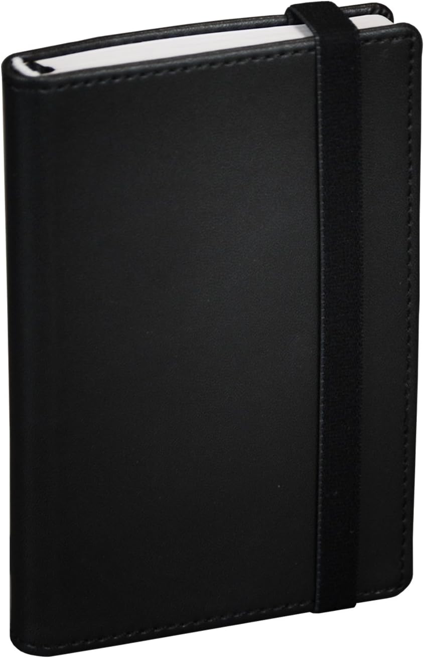 Samsill Large Hardcover Notebook, 240 Lined Notebook Pages, Black, 7.5 x 10 Inch