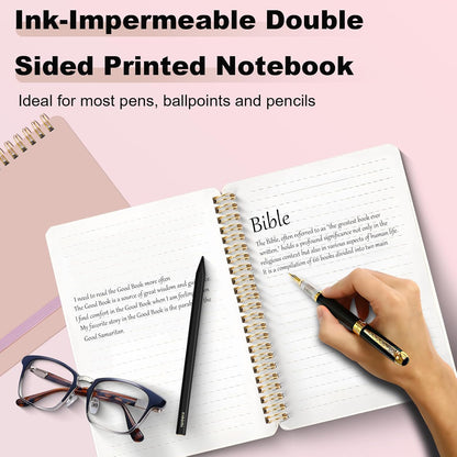 4 PCS Small Spiral Notebook 5x7, Spiral Journal Notebook, Notebooks for Work, Note Taking, School, Small Notebooks 5x7 with Strap, Cute Notebooks for Women 50 Sheets
