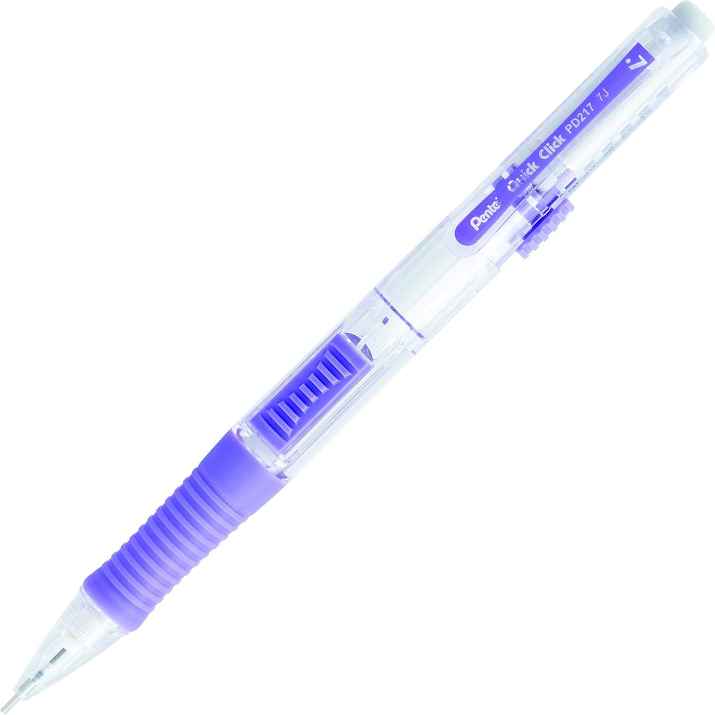 Pentel Quick Click Mechanical Pencil, (0.7mm), Medium, Black Barrel, Box of 12 Pencils (PD217A)
