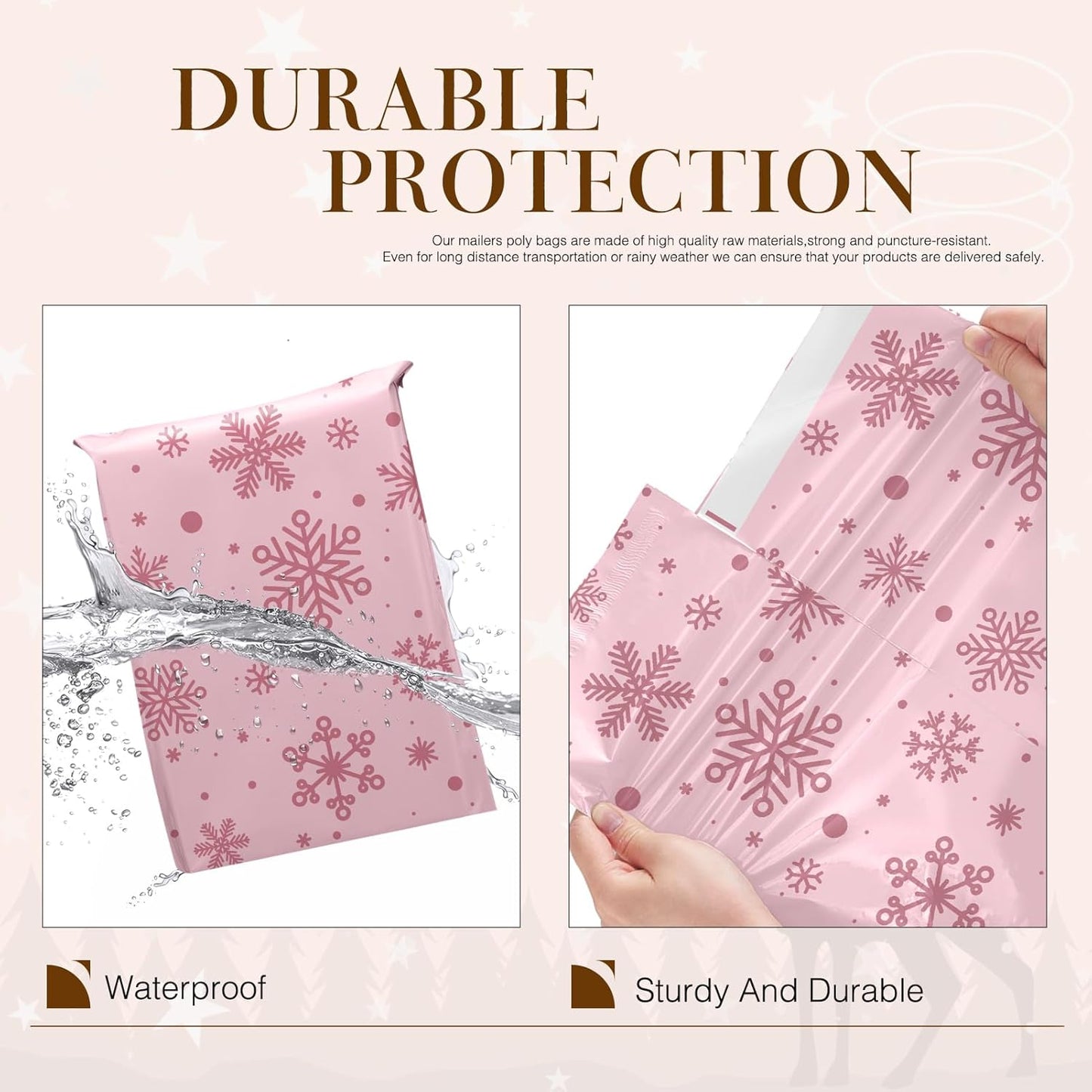 Metronic Cute Poly Mailers 10x13" 50pc Small Shipping Bags, Strong Adhesive Mailers Poly Bags for Business, Waterproof Mailing Envelopes for Packing Shipping Clothes Gifts, Gradient BluePink