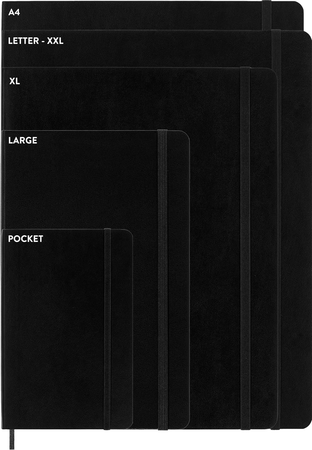 Moleskine Classic Expanded Notebook, Hard Cover, Large (5" x 8.25") Ruled/Lined, Black, 400 Pages
