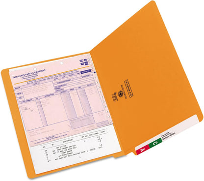 Smead End Tab File Folder, Shelf-Master Reinforced Straight-Cut Tab, Letter Size, Green, 100 per Box (25110)