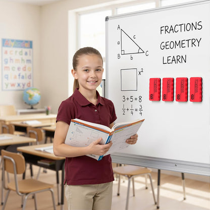 OWLKELA Dry Erase Erasers, Magnetic Whiteboard Erasers 8 Pack for White Board, white board markers dry erase, Ideal for Classroom, Home, Office