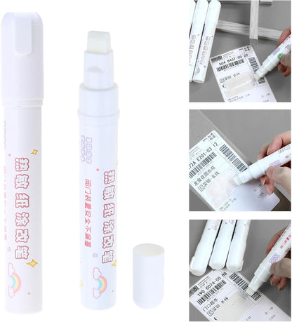 Eraser Pen Thermal Paper Correction Liquid Pen Quick Drying Correction Fluid for Identity Information Shipping Address