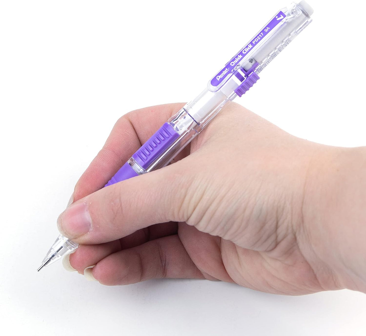 Pentel Quick Click Mechanical Pencil, (0.7mm), Medium, Black Barrel, Box of 12 Pencils (PD217A)