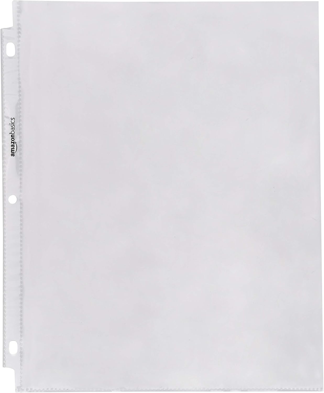 Amazon Basics Sheet Protectors for 3 Ring Binder, Heavyweight, Acid-Free, Clear Plastic Sleeves, Letter Size, 8.5 x 11 Inch, 100-Pack