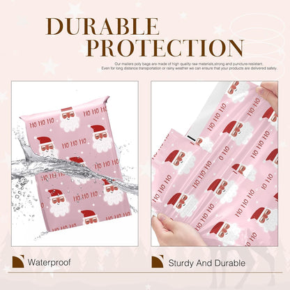 Metronic Cute Poly Mailers 10x13" 50pc Small Shipping Bags, Strong Adhesive Mailers Poly Bags for Business, Waterproof Mailing Envelopes for Packing Shipping Clothes Gifts, Gradient BluePink