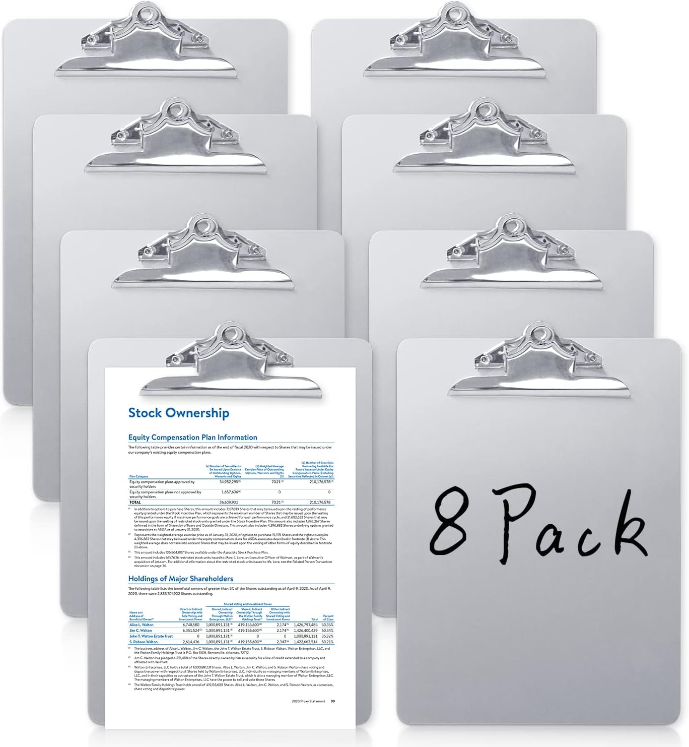 Metal Clipboard, 20% Sturdier Aluminum Contractor Clipboard with Low Profile Clip | Hangable Recycled Heavy Duty Rust-Proof | Plate for A4 Size Sheet, for Jobsite, Laboratory, Medical, Office, Teach