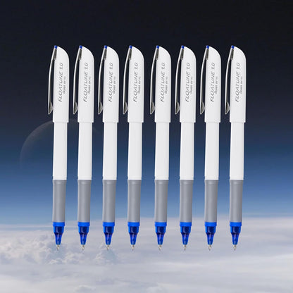 Pentel Floatune Rollerball Pen, (1.0mm), Bold Point, Blue Ink, Pack of 8 (BY110PF8C)