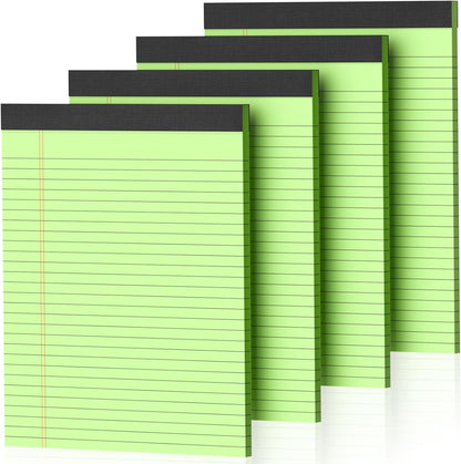 4 Pack Blue Legal Pads 8.5 x 11 Blue Note Pads 8.5 x 11 Notepad 8.5 x 11 Micro Perforated Writing Pads Lined Paper Pads Wide Ruled Pad of Paper 30 Sheets Notebook for Study, To-Do Lists, Office