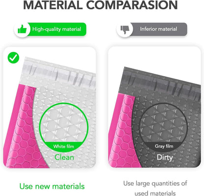 Fuxury Bubble Mailers 10.5x16 Inch 40 Pack Self Seal Padded Envelopes Waterproof Mailing Envelopes Bubble Padded Cushioning Padded Mailers Bubble Bags for Packaging Small Business Large #5 Black