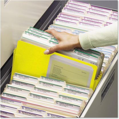 Smead File Pocket, Straight-Cut Tab, 1-3/4" Expansion, Letter Size, Redrope, 25 per Box (73214)