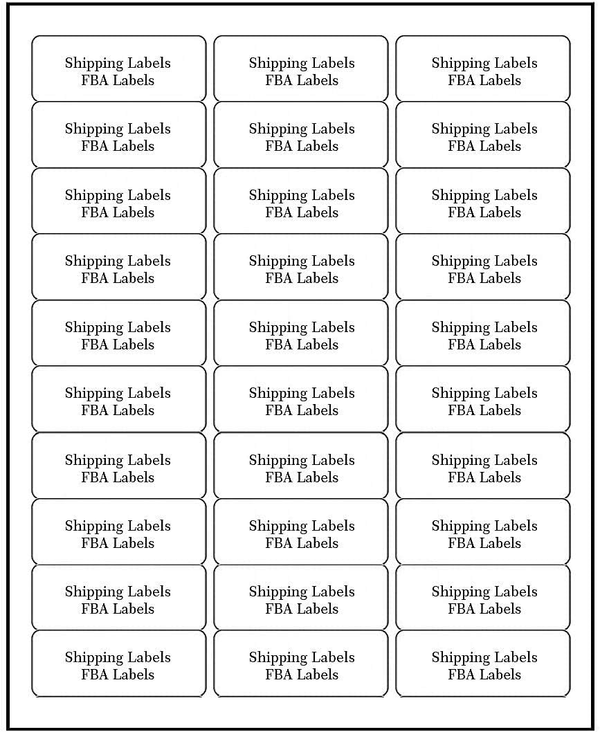 FungLam 1" x 2-5/8" Shipping Address Labels 900 Label Stickers Paper for Laser/Inkjet Printer 30 per Page Printable Mailing Labels (30 Sheets, 900 Labels)
