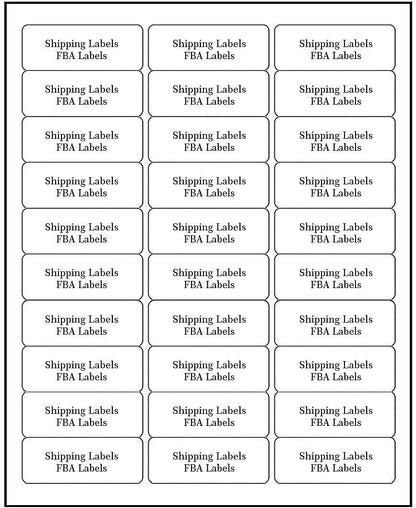 FungLam 1" x 2-5/8" Shipping Address Labels 900 Label Stickers Paper for Laser/Inkjet Printer 30 per Page Printable Mailing Labels (30 Sheets, 900 Labels)