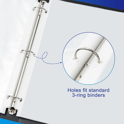 Aegero 65 Pack Clear Sheet Protectors, 8.5 x 11 inch Page Protectors for 3 Ring Binder,Top Loading Paper Protector for Documents and Photos,Letter Size