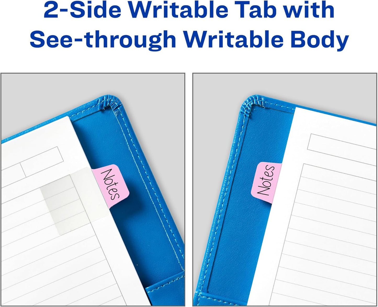 Avery Mini Ultra Tabs, 1" x 1.5", 2-Side Writable, Assorted Pastel Colors, 40 Repositionable Tabs (74761)