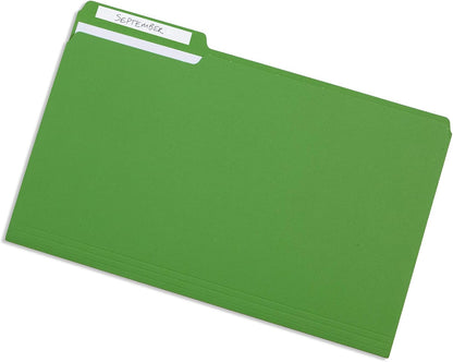 Blue Summit Supplies Blue Legal File Folders, Legal Size, 1/3 Cut Tab, Great for Organizing and Easy File Storage, File Folders 100 Count