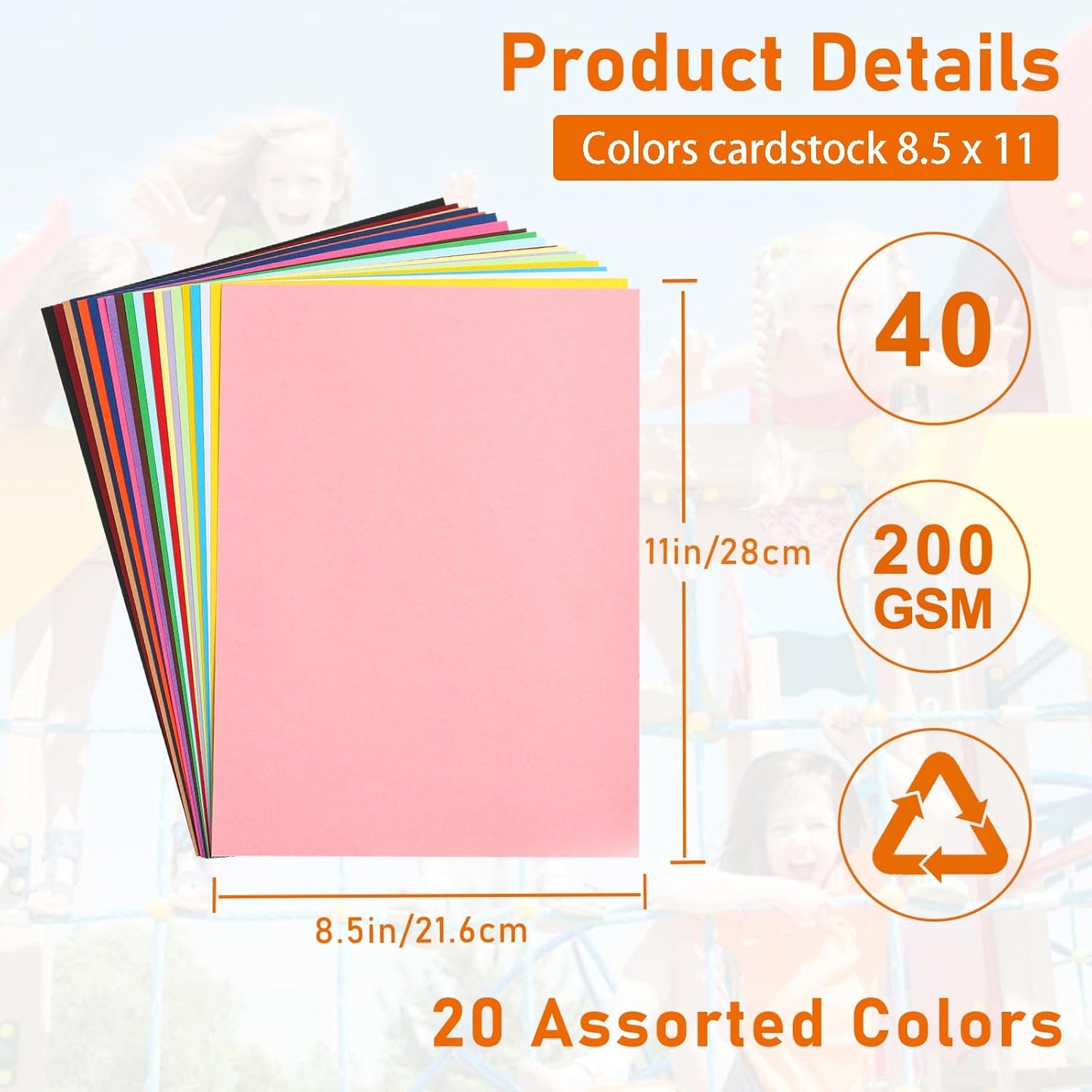 Guakicae 40 Sheets Sage Green Cardstock 8.5 x 11 Craft Paper, 200gsm/75lb Premium Card Stock Craft Paper for DIY Card Making, Wedding Invitations, Thank You Cards, Menus, Birthday Party