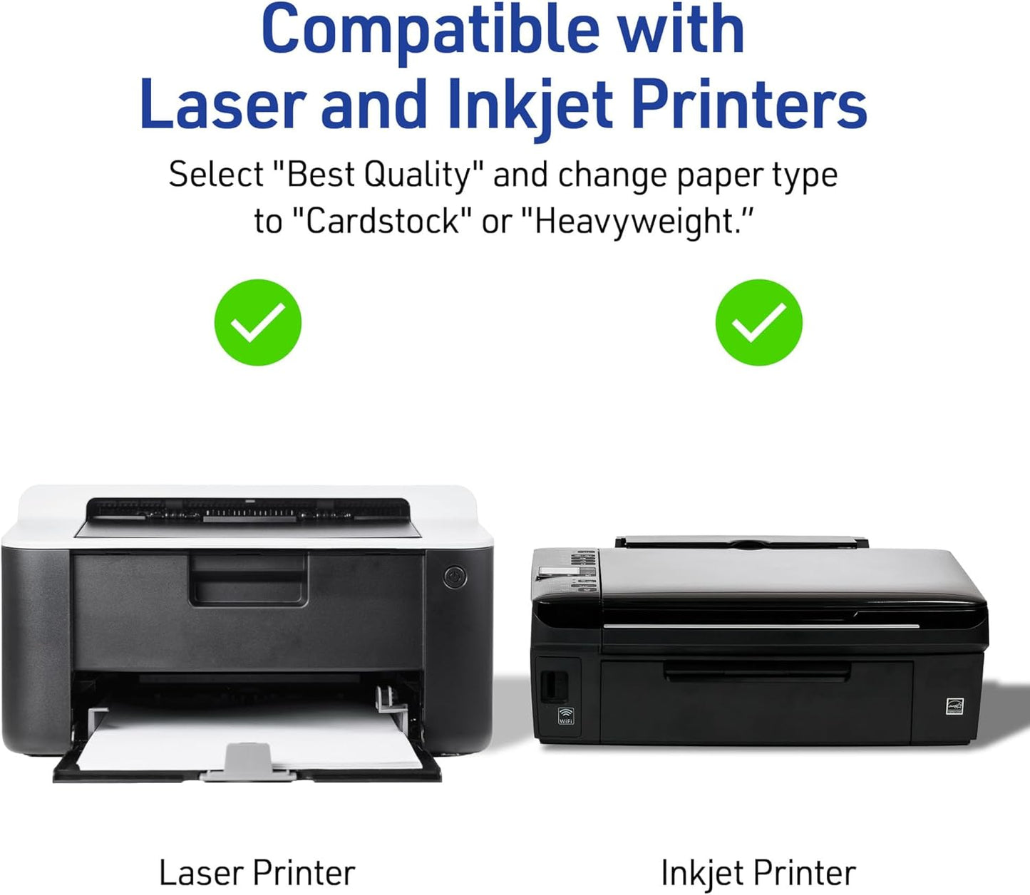 Avery Printable Tent Cards with Sure Feed Technology, 2" x 3.5", White, 160 Blank Place Cards for Laser or Inkjet Printers (5302)