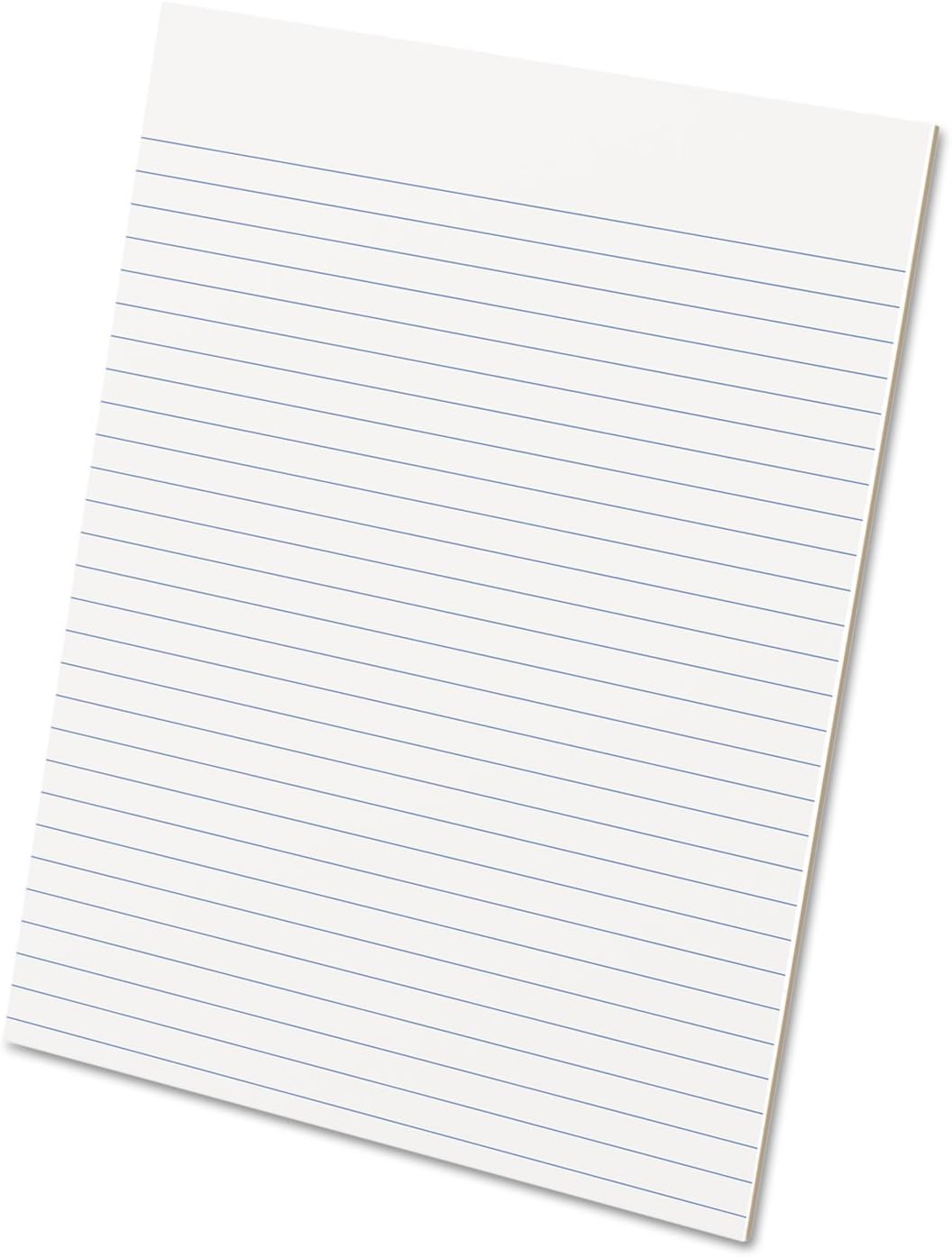 Ampad Evidence Glue Top 8-1/2 x 11 Pads, Wide Rule, White, 50 Sheets Per Pad, 12 Pack (21-112)