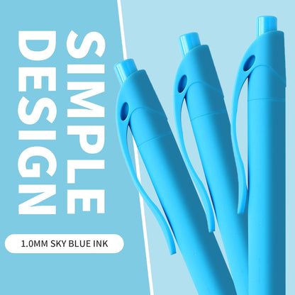 deegtran Pens Bulk, 50 Pack No Bleed Click Pens, Wholesale Retractable Ballpoint Pens, Pen Medium Point, Smooth Ink Pen, 1.0MM Blue Ink