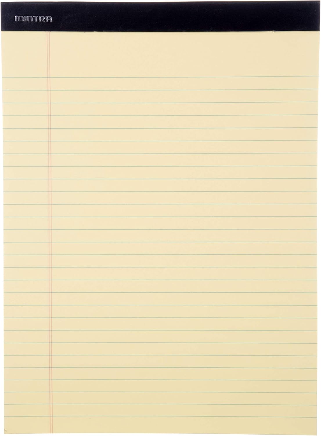 Mintra Office White Legal Pads – Ruled Notepads and Micro-Perforated Sheets, Ideal for Writing, Note-Taking & Creativity, Office, or Professional Use, Basic Pad 6 pack, 8.5"x11" (Narrow Ruled)