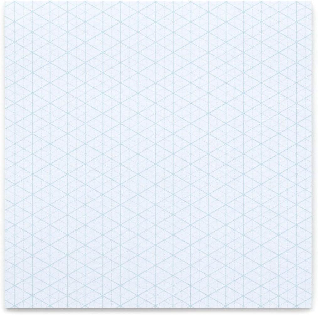 Koala Tools | Mini Isometric Graph Paper Sticky Note Pad (3 Pack) | 4" x 4", 25 Sheets/pad - Suitable for Industrial, Architectural, Interior Design