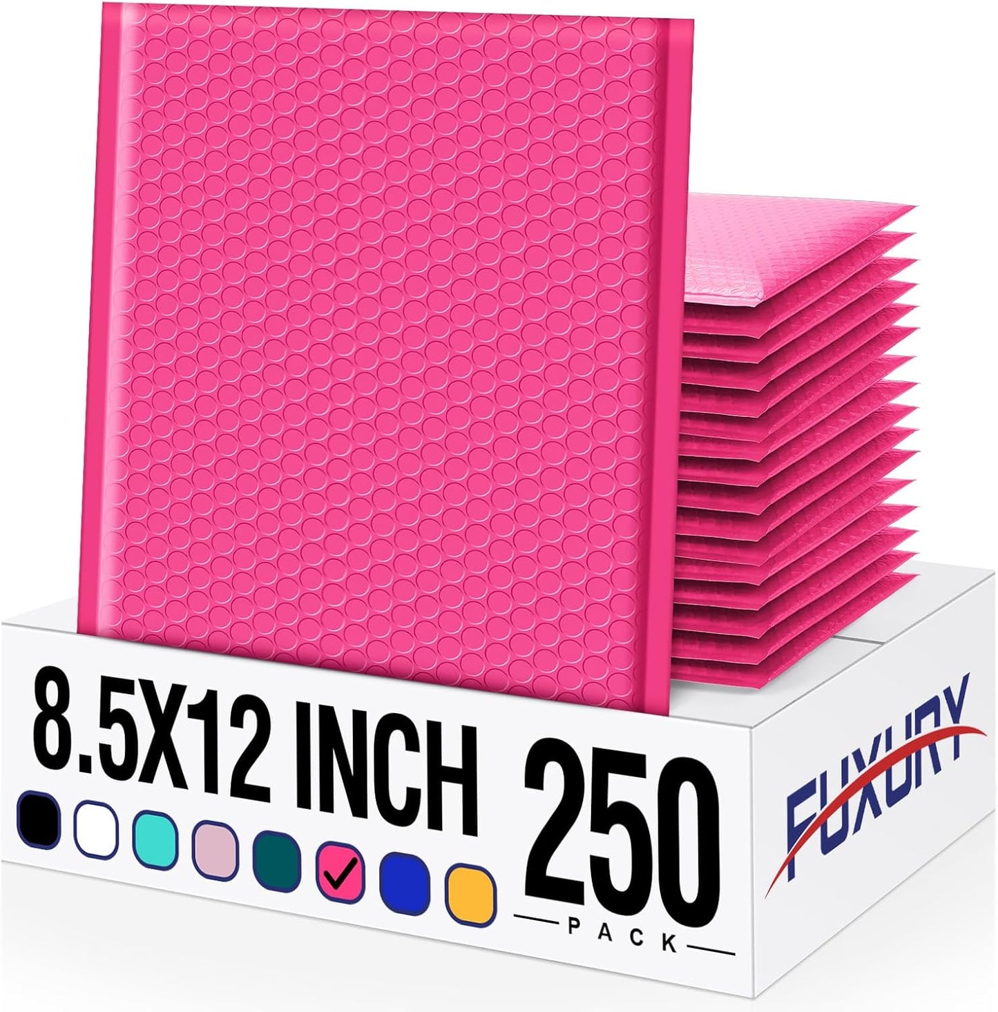 Fuxury Bubble Mailers 10.5x16 Inch 40 Pack Self Seal Padded Envelopes Waterproof Mailing Envelopes Bubble Padded Cushioning Padded Mailers Bubble Bags for Packaging Small Business Large #5 Black
