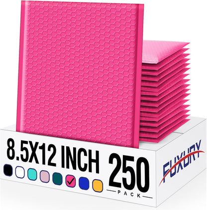 Fuxury Bubble Mailers 10.5x16 Inch 40 Pack Self Seal Padded Envelopes Waterproof Mailing Envelopes Bubble Padded Cushioning Padded Mailers Bubble Bags for Packaging Small Business Large #5 Black