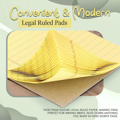 Enday 24 Pack Legal Pads 8.5 x 11 Inch, 50 Sheets per Notepad, White Note Pads, 1200 Sheets Writing Pads with Perforated Pages, White Paper Legal Pad for Work and Note-Taking