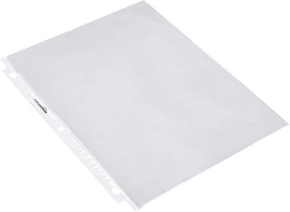 Amazon Basics Sheet Protectors for 3 Ring Binder, Heavyweight, Acid-Free, Clear Plastic Sleeves, Letter Size, 8.5 x 11 Inch, 100-Pack