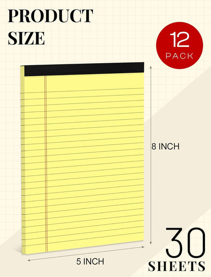 Legal Pads 8.5 x 11 White Note Pads 8.5 x 11 In 2 Pack Notepads 8.5 x 11 Writing Pads of Paper 8.5 x 11 Legal Notepads Wide Ruled White Lined Paper Pads 8.5 x 11 30 Sheets Per Legal Note Pads 8.5 x 11