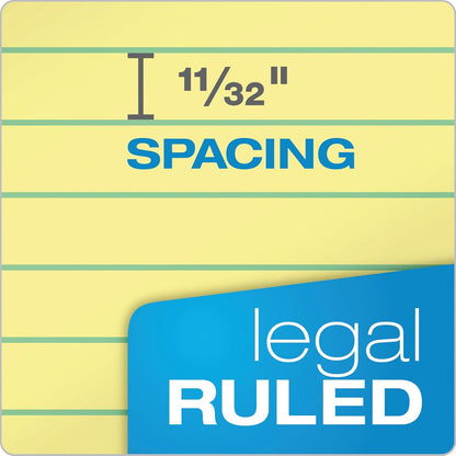 TOPS 8.5 x 11.75 Legal Pads, 12 Pack, The Legal Pad Brand, Wide Ruled, Yellow Paper, 50 Sheets Per Writing Pad, Made in the USA (7532)
