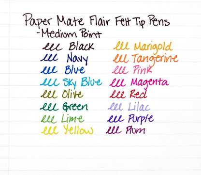 Paper Mate Paper Mate Flair Point Pens, Green (1806702)
