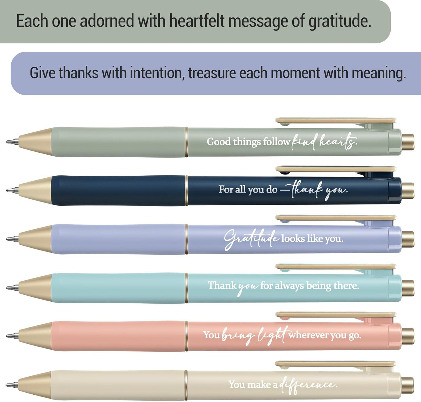 Taja Gel Pens, 6 Pcs Quick Dry Black Gel Ink Pens, 0.5mm Fine Point Smooth Writing Pens for Journaling and Note Taking, Cute Aesthetic Pens for Women & Men-Pastel