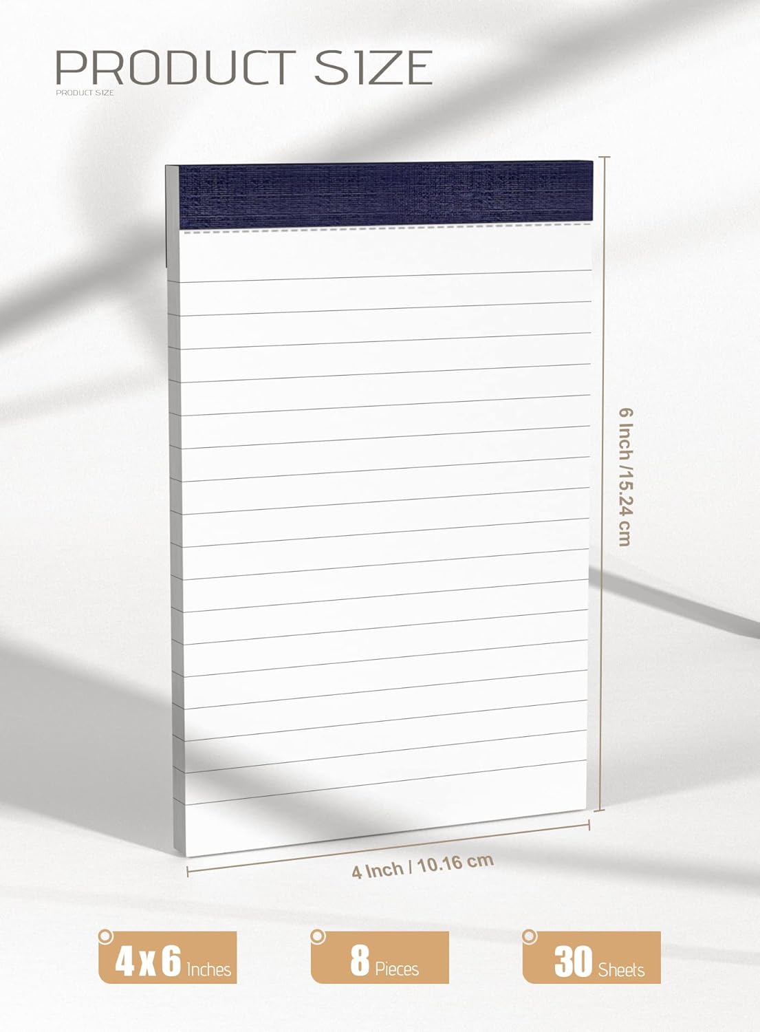 6 Pack Small Notepads Refills Memo Pads 3 x 5 Inch Lined Writing Note Pads with 30 Sheets Note Pad Paper in Each Pad Mini Pocket Notebook Refills for Taking Notes and Reminders Organization Planning