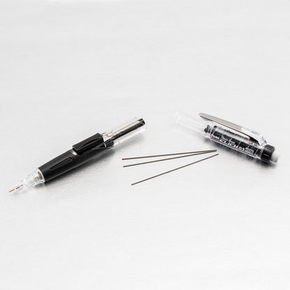 Pentel Twist Erase CLICK Mechanical Pencil, Pack of 12, (0.5mm), Clear Barrel, Black Grip, Box of 12 (PD275TA)