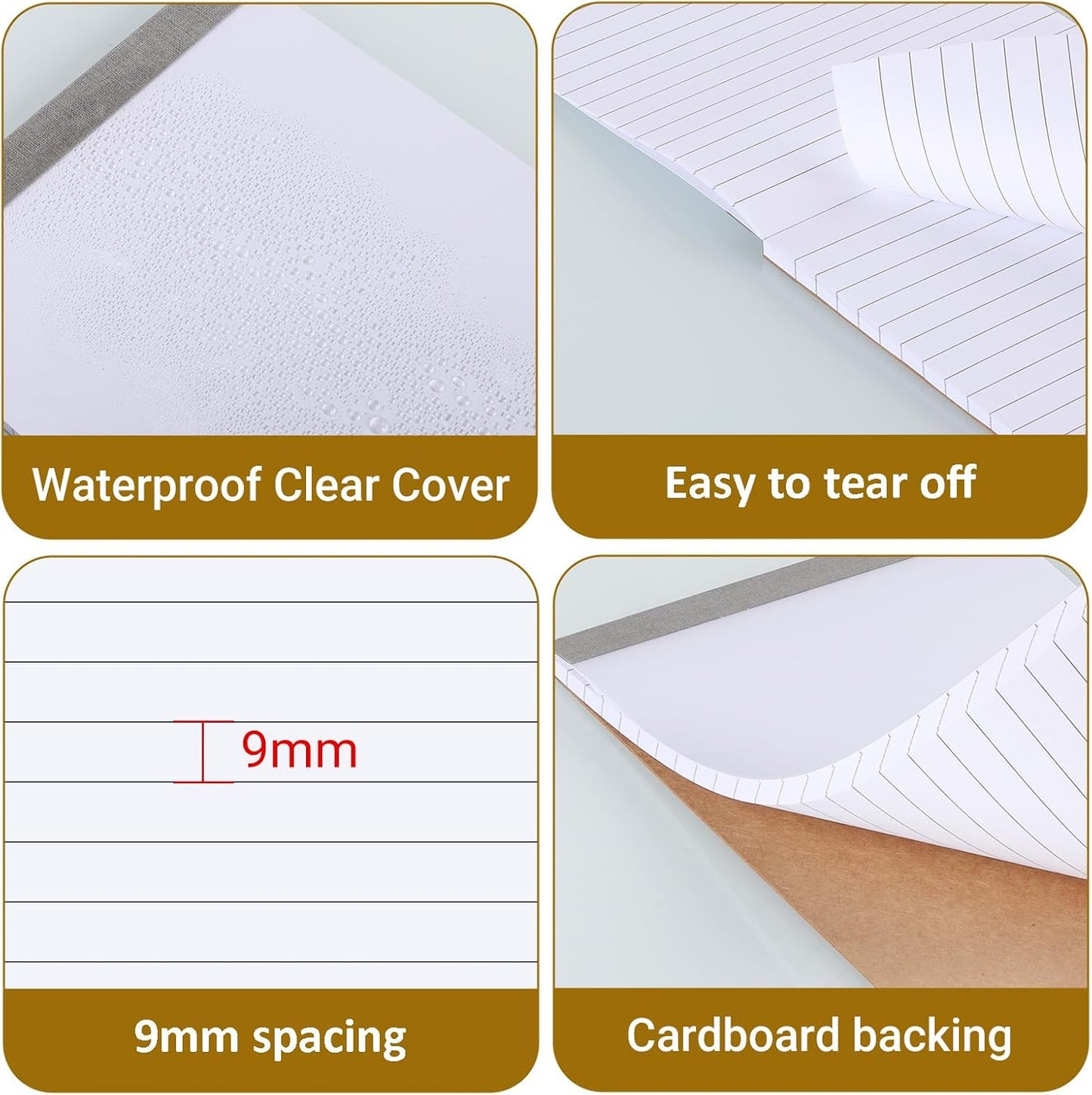 zmybcpack 20 Pack Lined Memo Pads 4”x6” Note Pads - 100 Sheets Each Lined Paper Notepad- Small Memo Scratch Pad Writing Pads(Double Sided Printed)