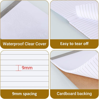 zmybcpack 20 Pack Lined Memo Pads 4”x6” Note Pads - 100 Sheets Each Lined Paper Notepad- Small Memo Scratch Pad Writing Pads(Double Sided Printed)