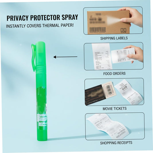 3PCS Thermal Paper Eraser Spray Portable 10ml White Out Liquid with Lid for Documents Labels Packages Shipping Addresses Quick Correction Privacy Protection Office School Use