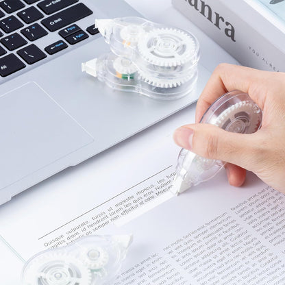 M&G White Correction Tape, Easy to use applicator for Instant Corrections, 39.37 Ft/Pack,for Office (6 Pack, 12M/472"x 0.2")